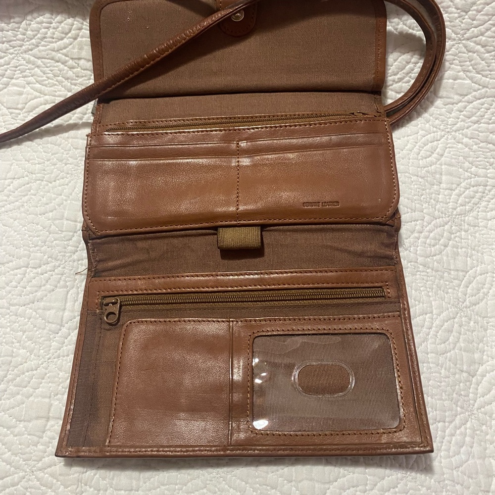 Fossil Tan Leather Crossbody Bag - Picture 5 of 6